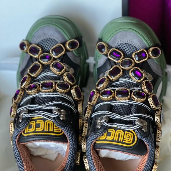 NIB Gucci FlashTrek sneakers size 37.5 - Picture 5 of 6